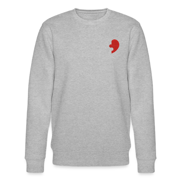 sweat col rond puzzle rouge