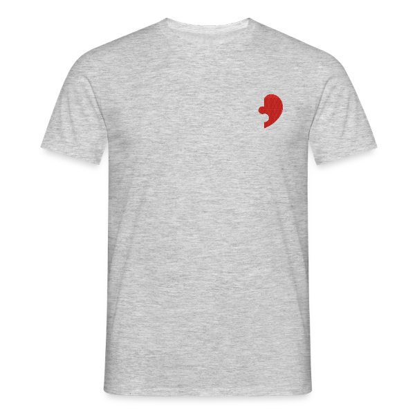 T-SHIRT SIMPLE coeur puzzle rouge