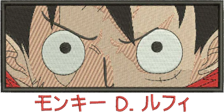 sweat col rond luffy cadre
