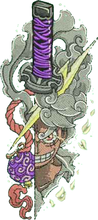 sweat a capuche luffy sword
