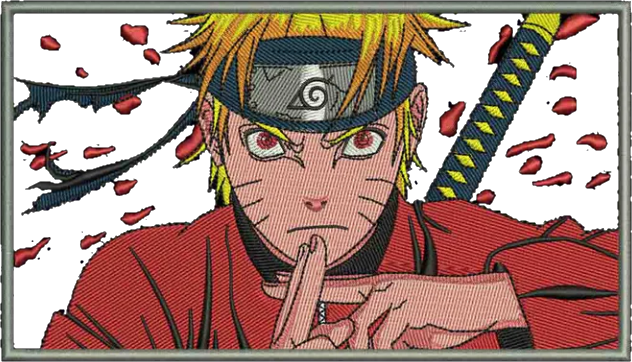 T-SHIRT SIMPLE naruto red