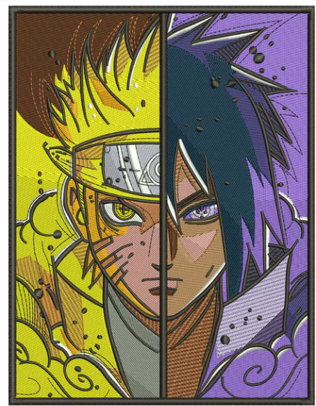 T-SHIRT SIMPLE naruto sasuke