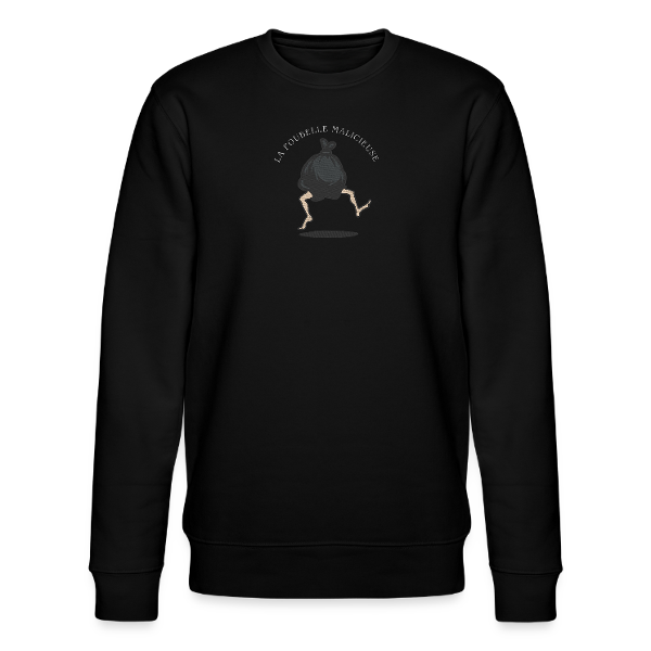 sweat col rond poubelle malicieuse