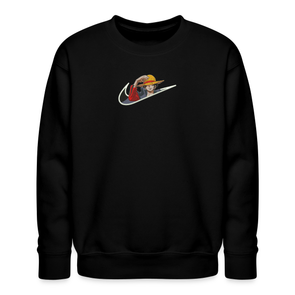 sweat col rond luffy chapeau