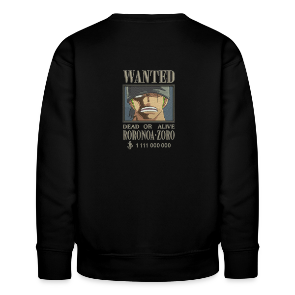 sweat col rond zoro wanted