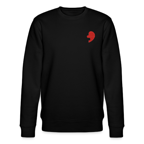 sweat col rond puzzle rouge