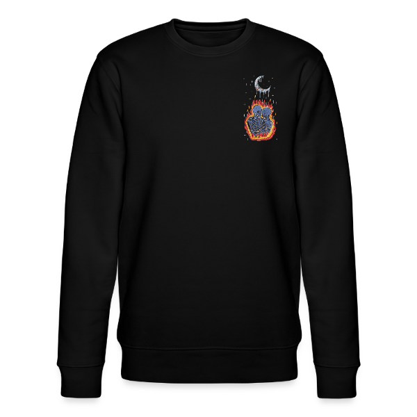sweat col rond squelette love