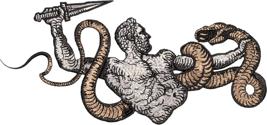 T-SHIRT OVERSIZE PREMIUM serpent grec