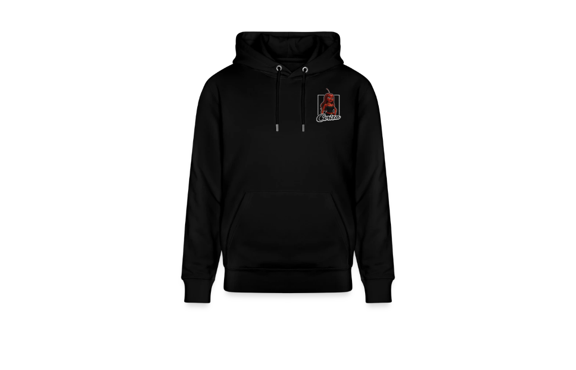 sweat a capuche cerisa