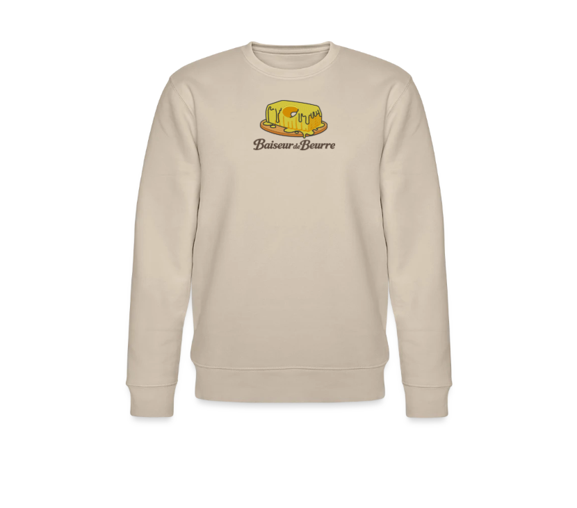 sweat col rond baiseur de beurre
