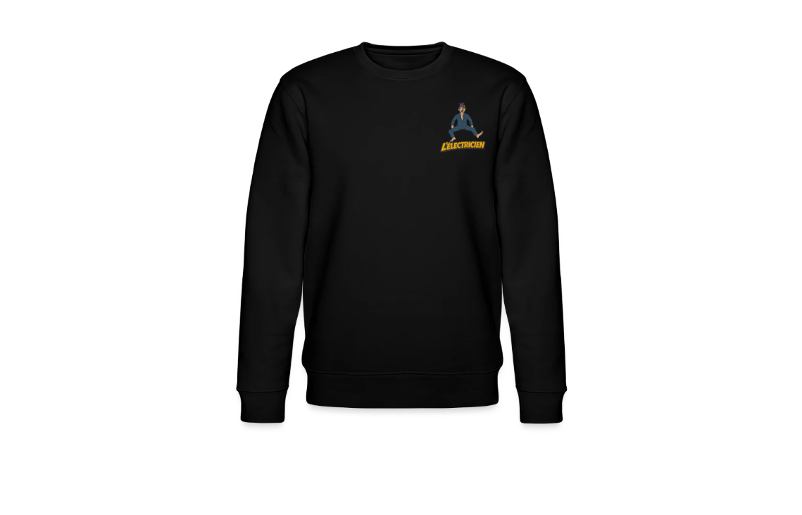 sweat col rond l'électricien