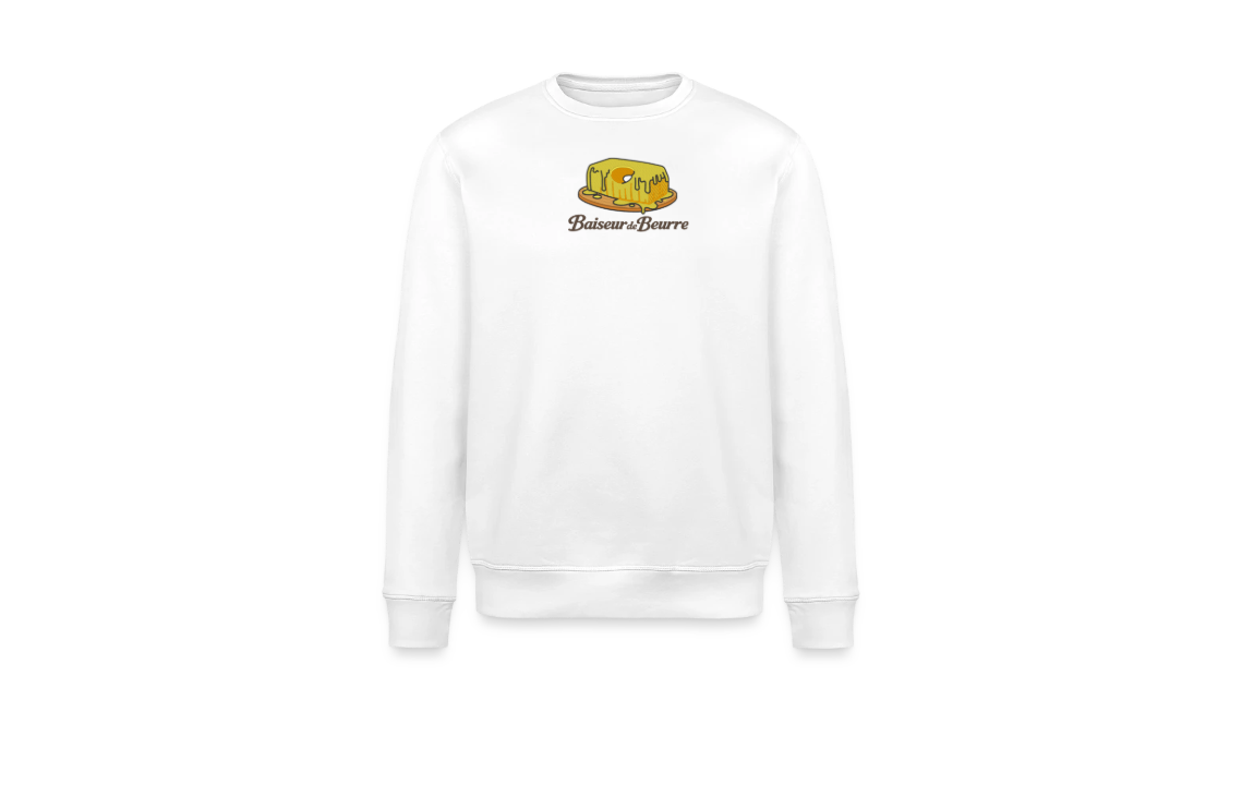sweat col rond baiseur de beurre