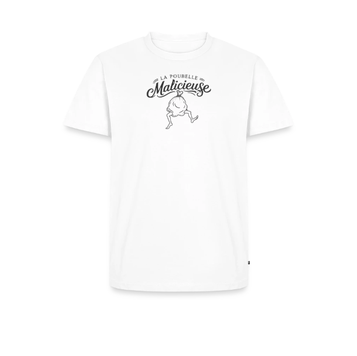 T-SHIRT poubelle malicieuse line art