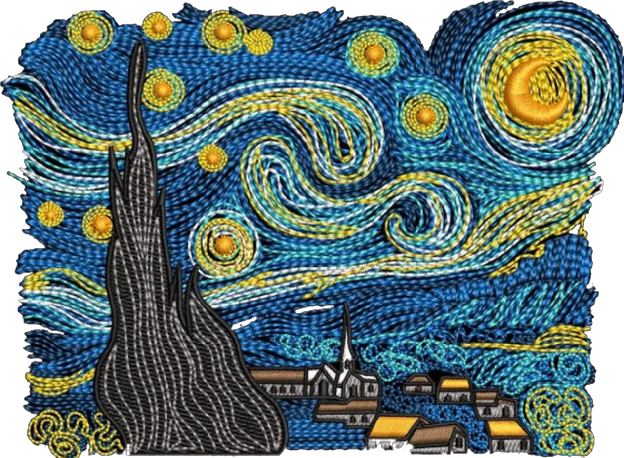 T-SHIRT OVERSIZE PREMIUM van gogh geant