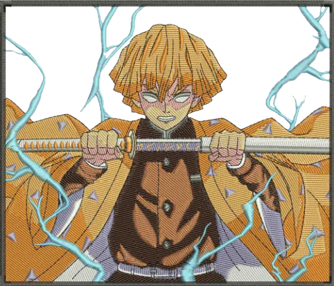 sweat a capuche zenitsu cadre