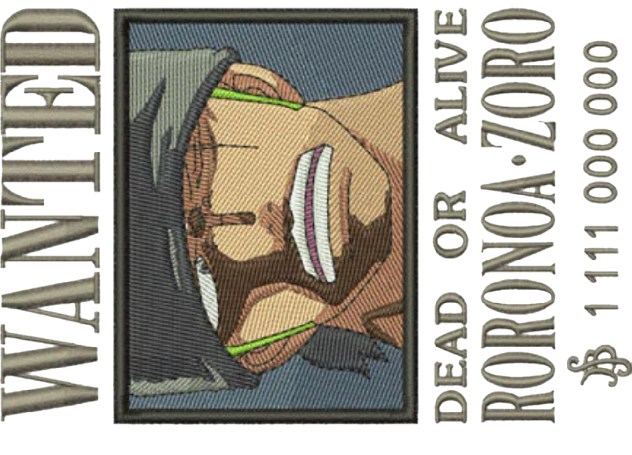 sweat col rond zoro wanted